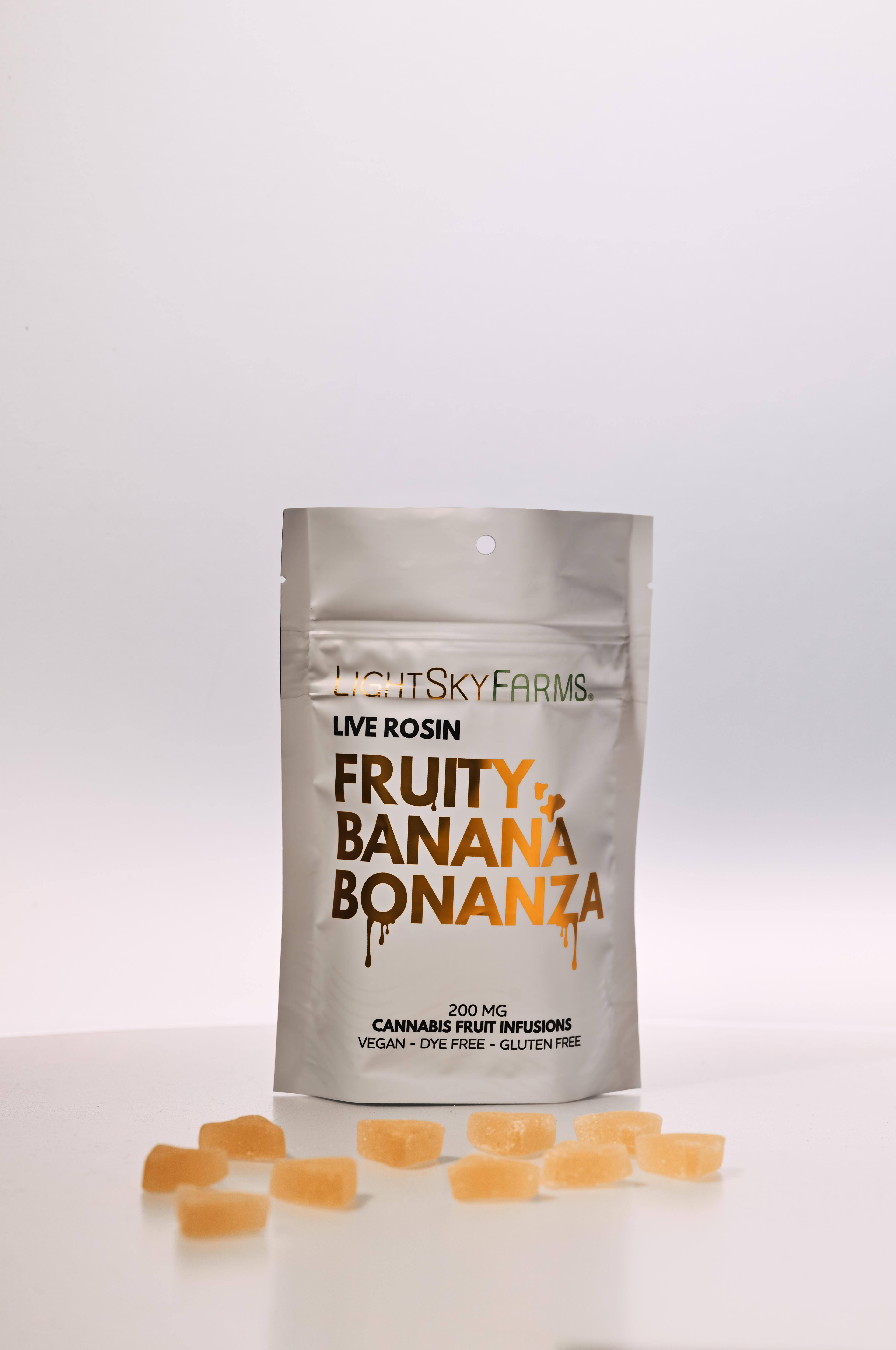 Fruity Banana Bonanza | Live Rosin Gummies 200MG